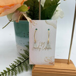 Little McKfarm Vermeil Lime Chalcedony Earrings