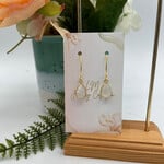 Little McKfarm Vermeil Rainbow Moonstone Earrings