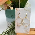 Little McKfarm Crystal Quartz GP Hoop Earrings