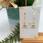 Little McKfarm Prasiolite Leaf Pear Earrings