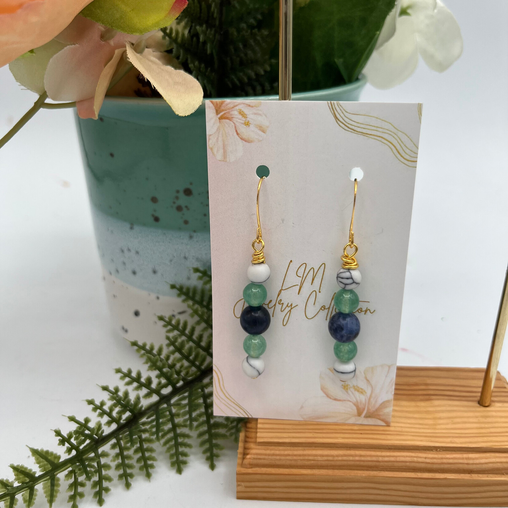 Little McKfarm Mixed Gemstone GP Earrings