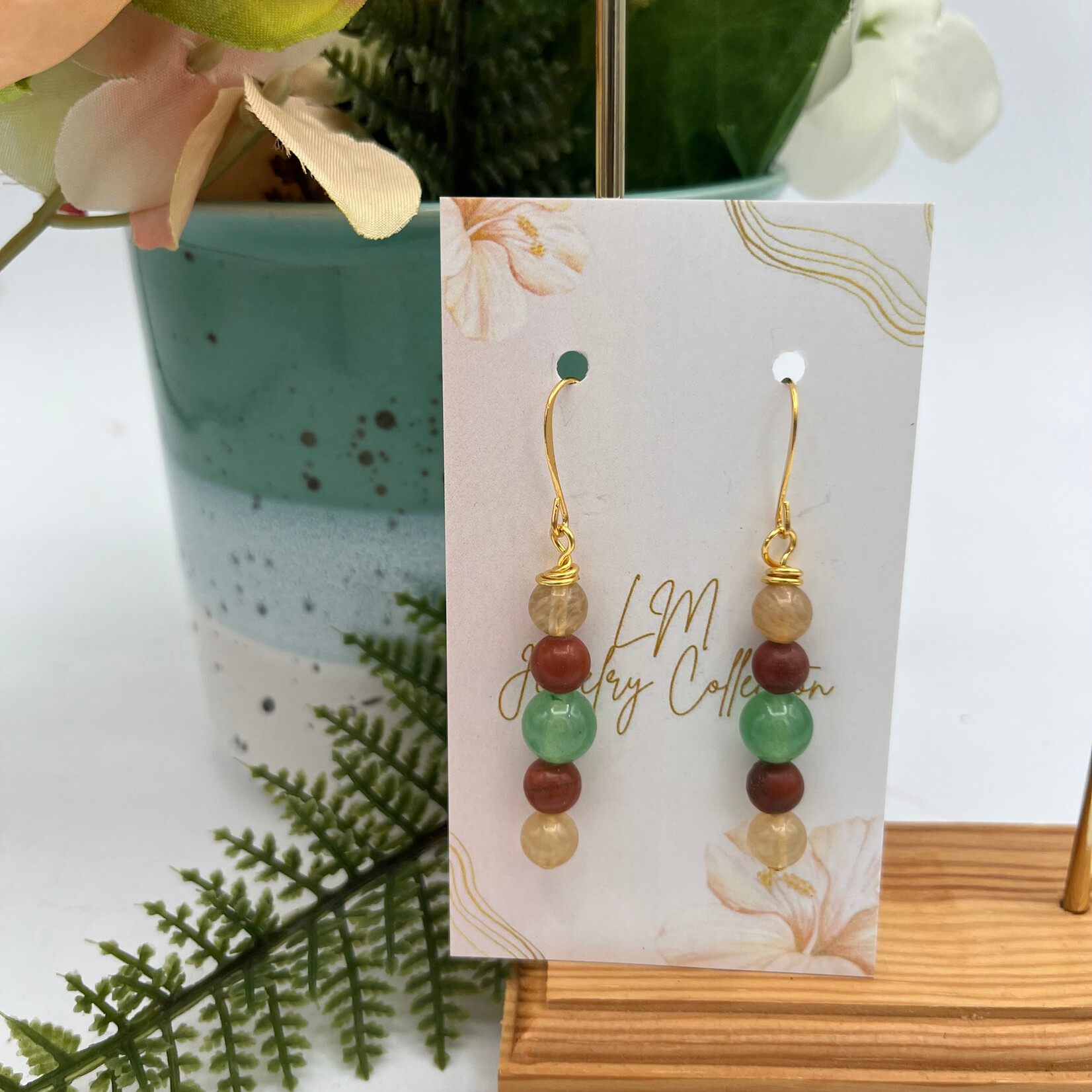 Little McKfarm Mixed Gemstone GP Earrings