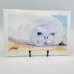 Piazza Art Monk Seal @Piazza.Art Signed Print 7.5” x 11”