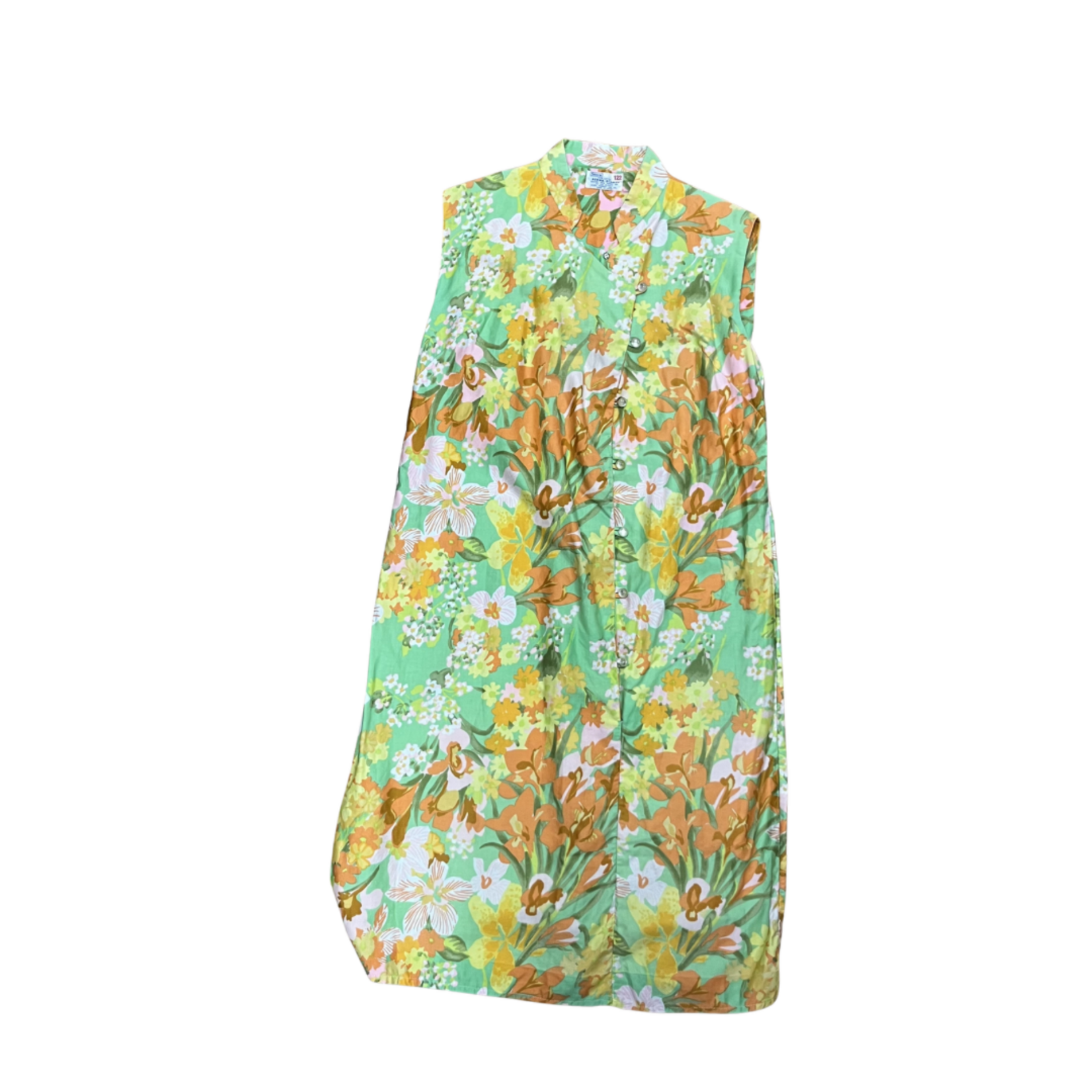 Mission Zero Vintage Dress - 1960's Made In Japan Spring House Dress - Sears - Medium