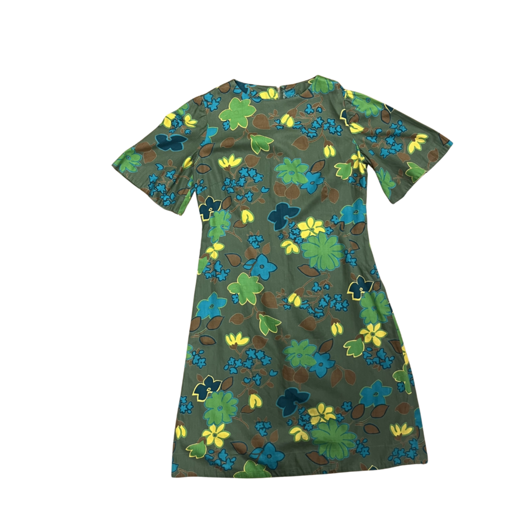 Mission Zero Women's Vintage Dress - Mod Green Bell Sleeve - Medium