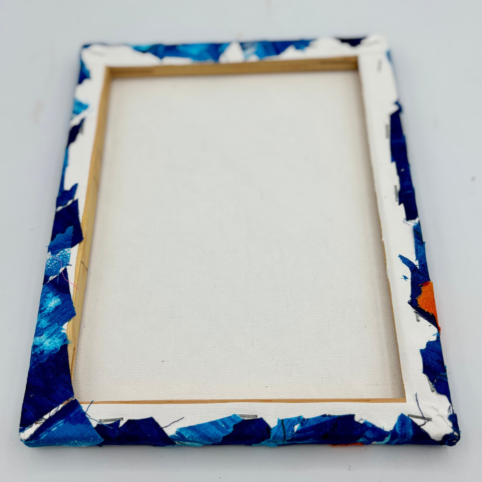 Mission Zero ReLoved - Vintage Barkcloth Art on Canvas