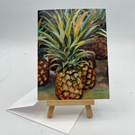 Susan Carlisle Kaua’i Plants - Single Art Notecard w/Envelope  Pineapple At The Market