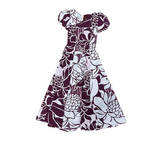 Mission Zero ReLoved Mu’umu’u - Purple Torch Ginger T & L Factory Small