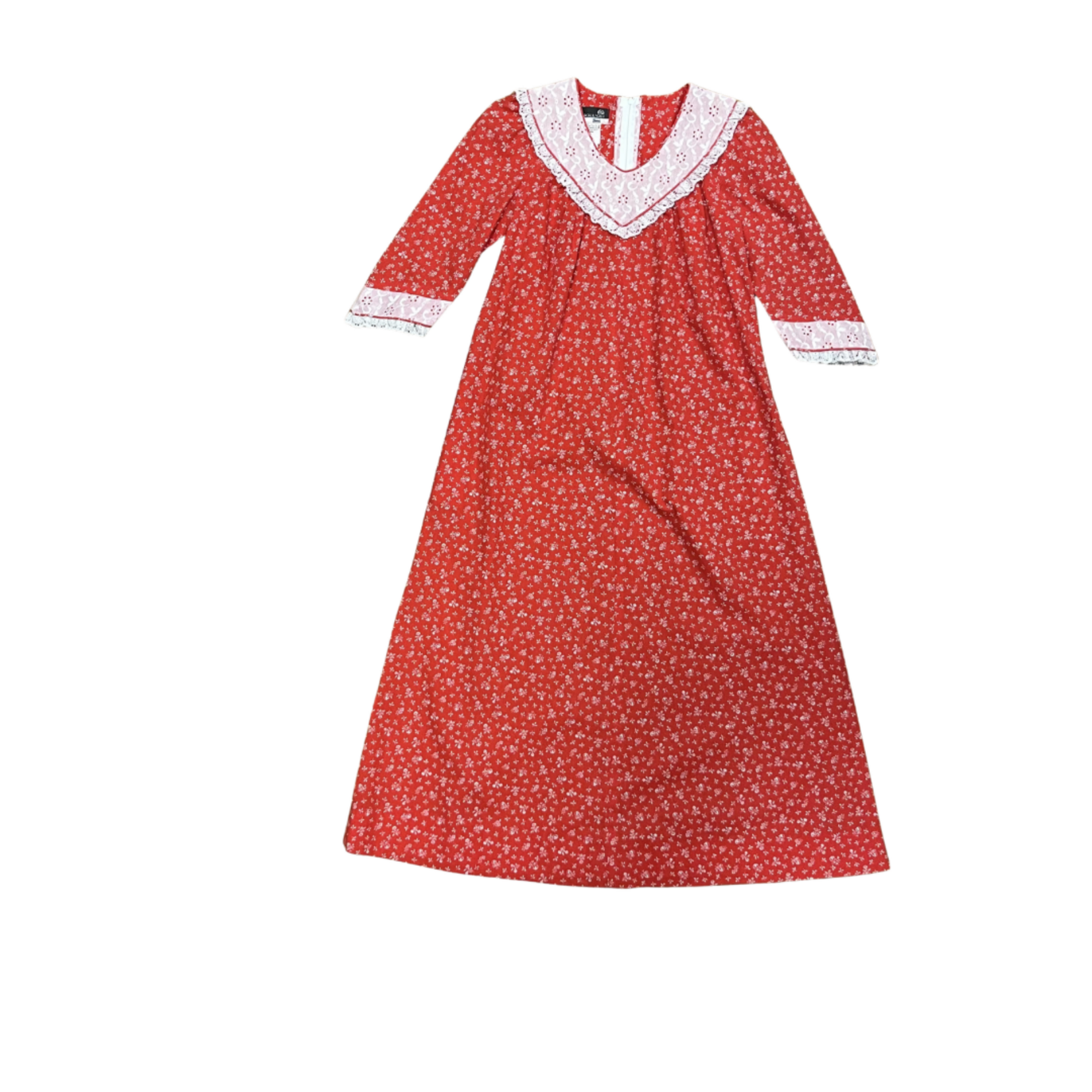 Mission Zero Vintage Mu’umu’u - Sears - Red w/ Lace - Small