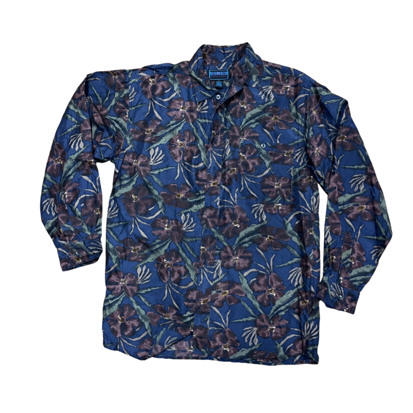 Mission Zero Men’s Vintage Shirt 100% silk S BB International