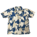 Mission Zero Men’s Vintage Aloha Shirt - Bishop Street - Kalo coconut buttons - L