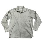 Mission Zero Men’s ReLoved Dress Shirt - Geoffrey Beane - Green Sateen- L