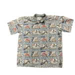 Mission Zero Men's Vintage Aloha Shirt - Artist Dietrich Varez for Reyn Spooner - Lg - Crab Lobster Aku