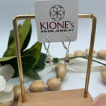 Kione’s Prism Jewelry Amethyst + SS Earrings