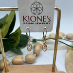 Kione’s Prism Jewelry FW White Pearl + Rose GF Earrings