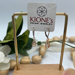 Kione’s Prism Jewelry Pink FW Pearl + Rose GF Earrings