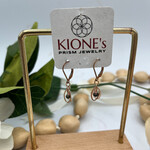 Kione’s Prism Jewelry Black FW Pearl + 14kt Rose GF Earrings