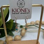 Kione’s Prism Jewelry Turquoise + 14kt Rose GF Earrings