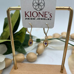 Kione’s Prism Jewelry Amethyst + 14kt Rose GF Earrings