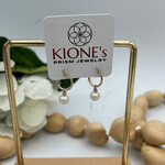 Kione’s Prism Jewelry FW Pearl + 14kt Yellow GF Earrings