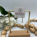 Kione’s Prism Jewelry FW Pearl +14kt Yellow GF Medium Hoop Earrings