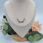 Kione’s Prism Jewelry Turquoise + 14kt Yellow GF Necklace