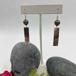 GKS - Grace K Studio Mother of Pearl Bars +Tahitian Pearl GF Earrings