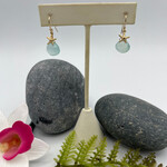 GKS - Grace K Studio Chalcedony + Starfish Charm GF Earrings
