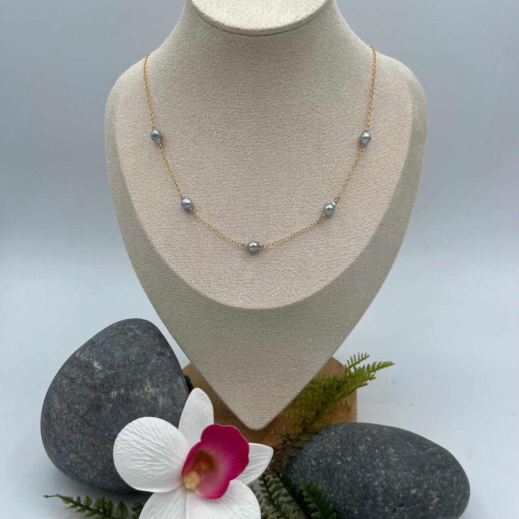 GKS - Grace K Studio Akoya Pearl 17" GF Necklace