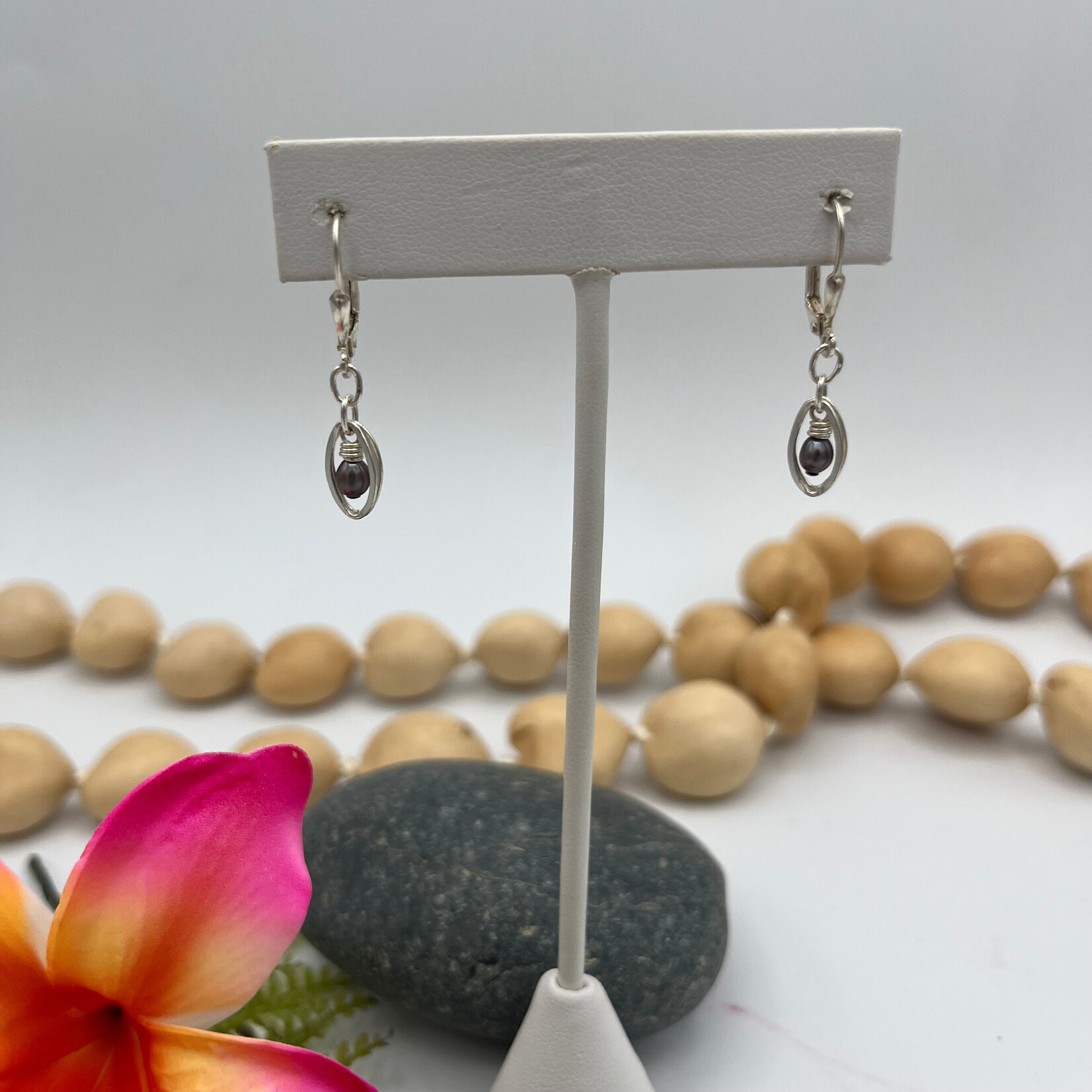 Kione’s Prism Jewelry FW Black Pearl + SS Earrings