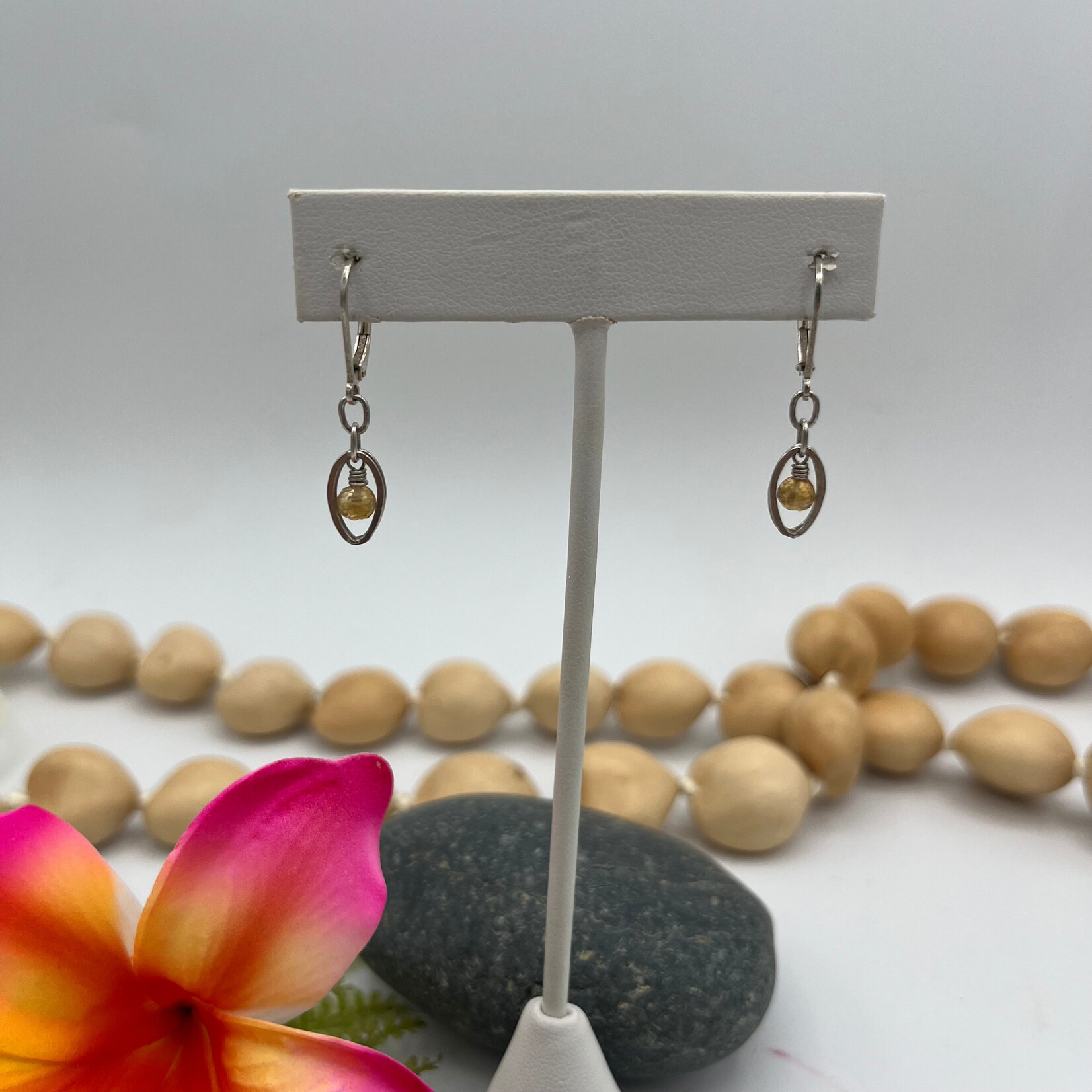 Kione’s Prism Jewelry Citrine + SS Earrings