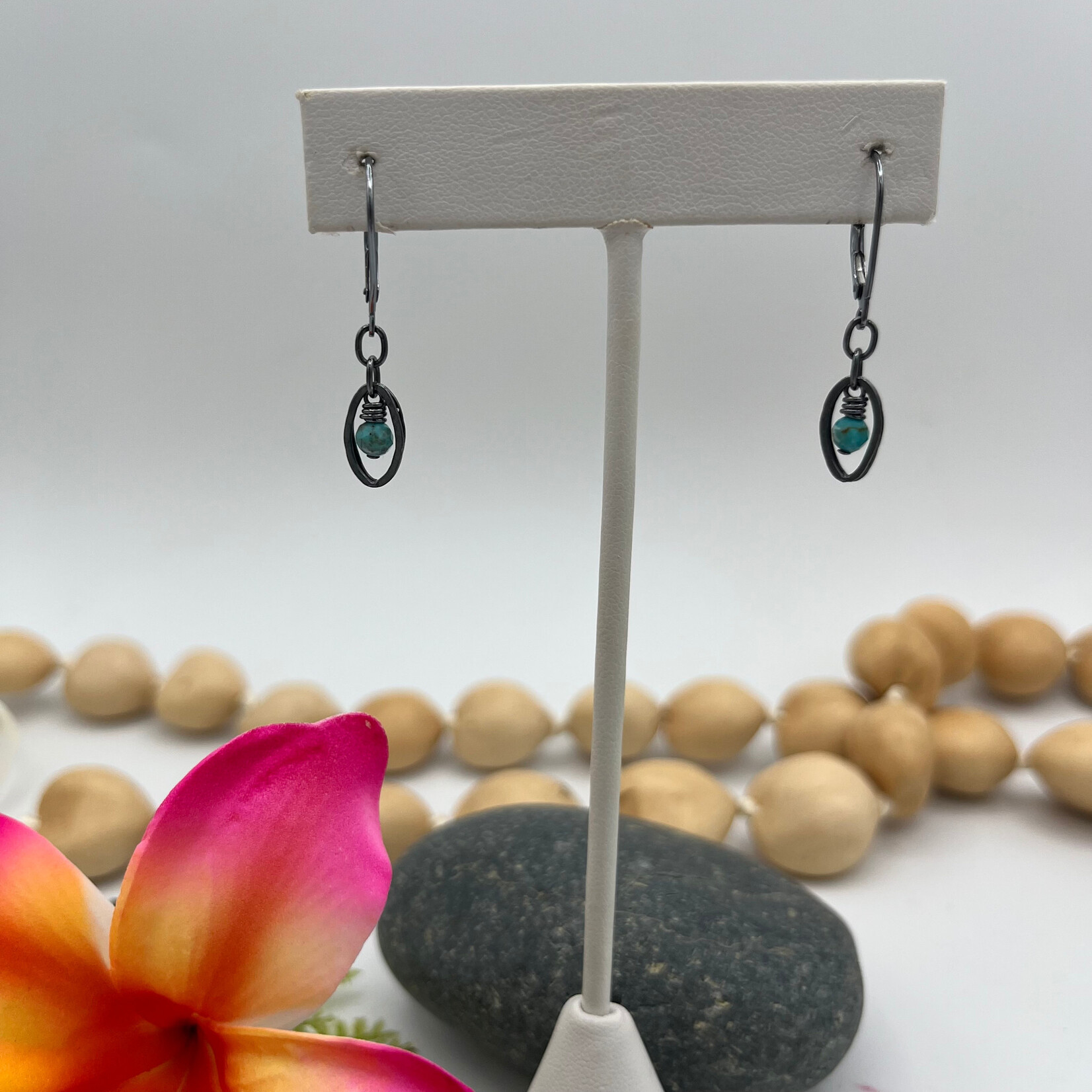 Kione’s Prism Jewelry Turquoise + OX SS Earrings