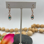 Kione’s Prism Jewelry Turquoise + 14kt Rose GF Earrings