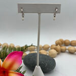 Kione’s Prism Jewelry FW White Pearl + SS Small Hoop Earrings