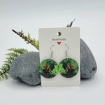 Piazza Art Kaua’i Rooster Piazza Art Stainless Steel Circle Earrings