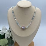 GKS - Grace K Studio FW Baroque Pearl +Morganite + Rice Pearls GF 17" Necklace