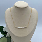 GKS - Grace K Studio Mini Pearl Bar GF 16" Necklace