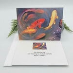 Susan Carlisle Kaua’i Wildlife - Single Art Notecard w/Envelope Koi Gathering