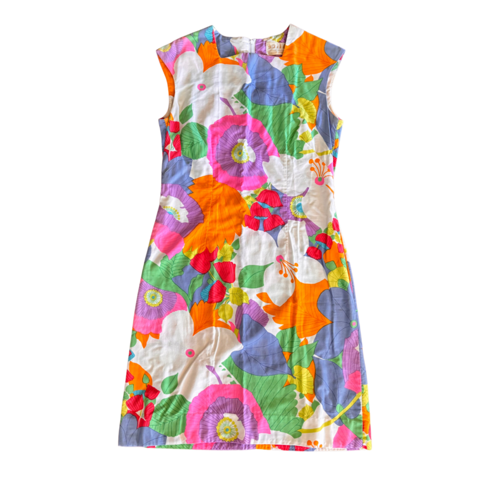 Mission Zero Women’s Vintage Dress - Alice Polynesian Fashions - Floral Print - Med