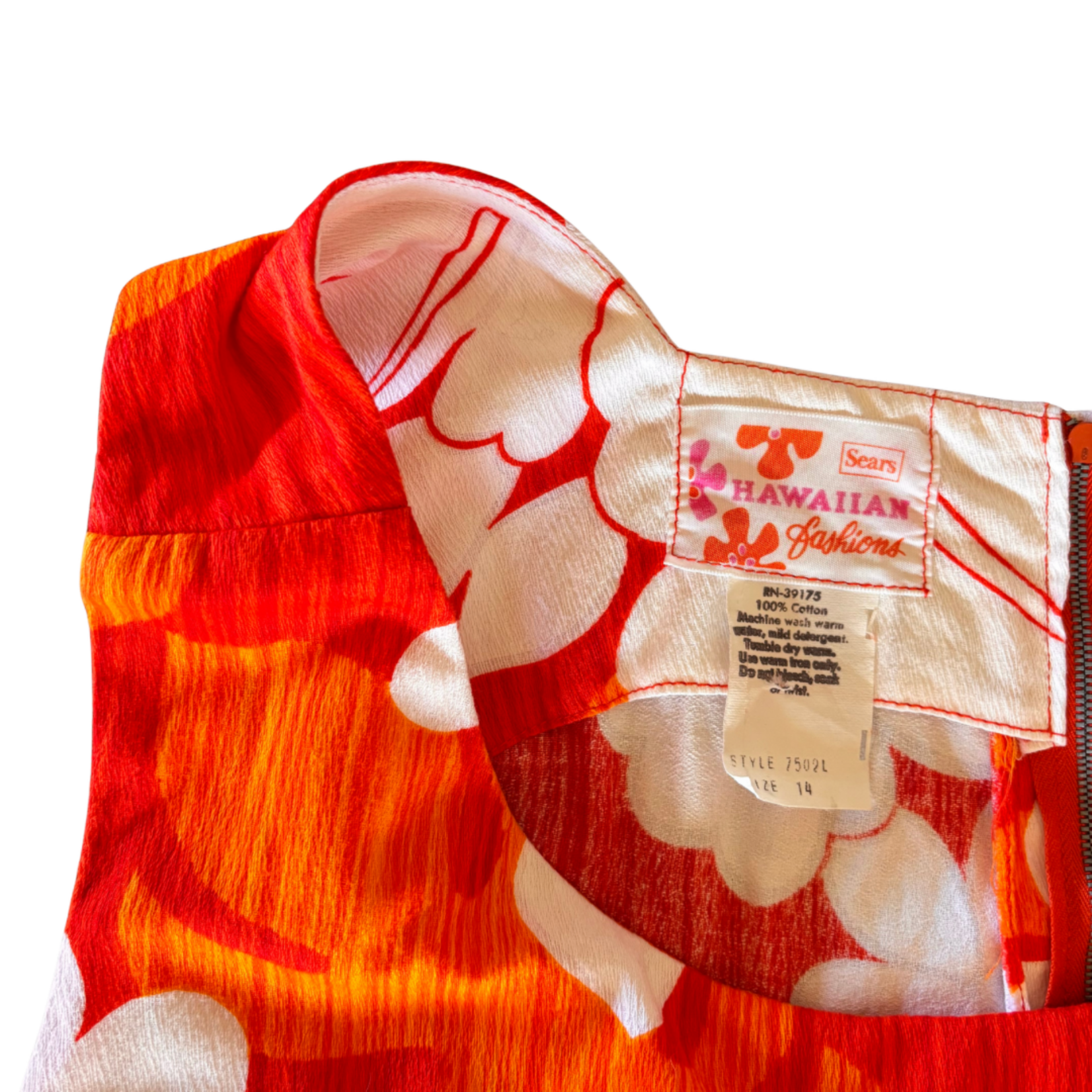 Mission Zero Vintage Mu’umu’u - Sears Hawaiian - Med - Hibiscus