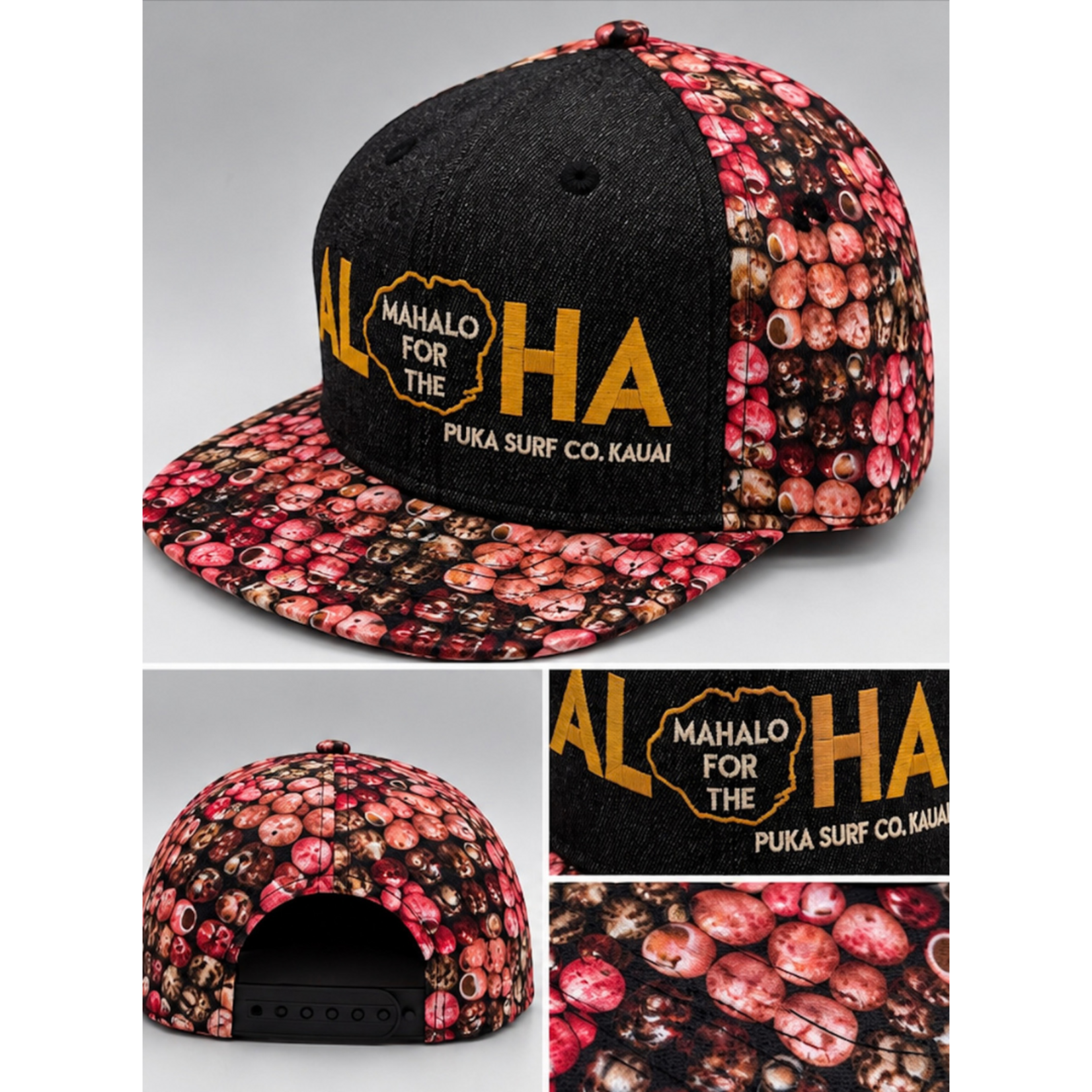 Puka Surf Co. Hawaii Kahelelani - Mahalo Aloha Snapback