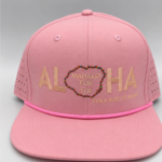 Puka Surf Co. Hawaii Pink Waterman - Mahalo Aloha Snapback