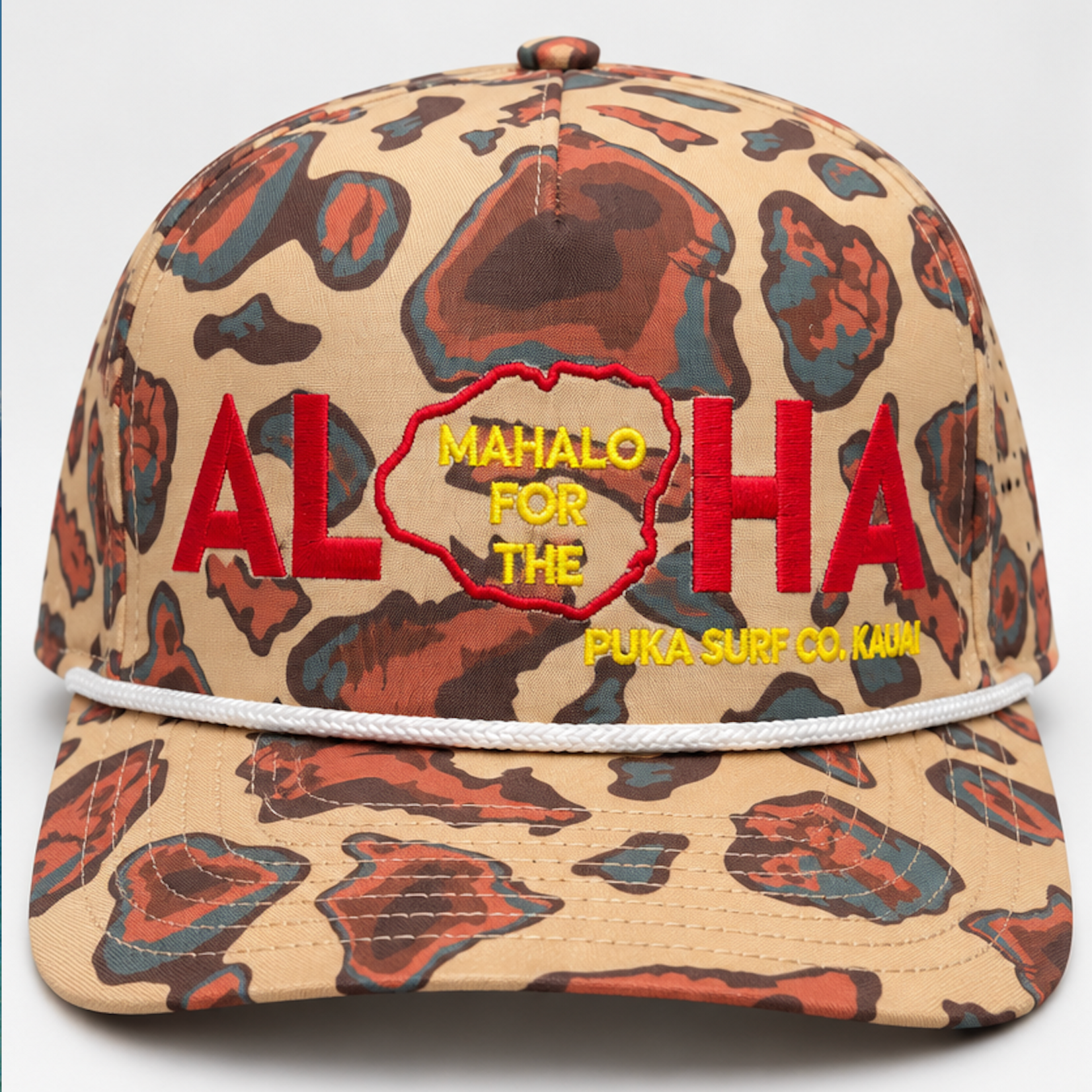 Puka Surf Co. Hawaii Camo Waterman - Mahalo Aloha Snapback