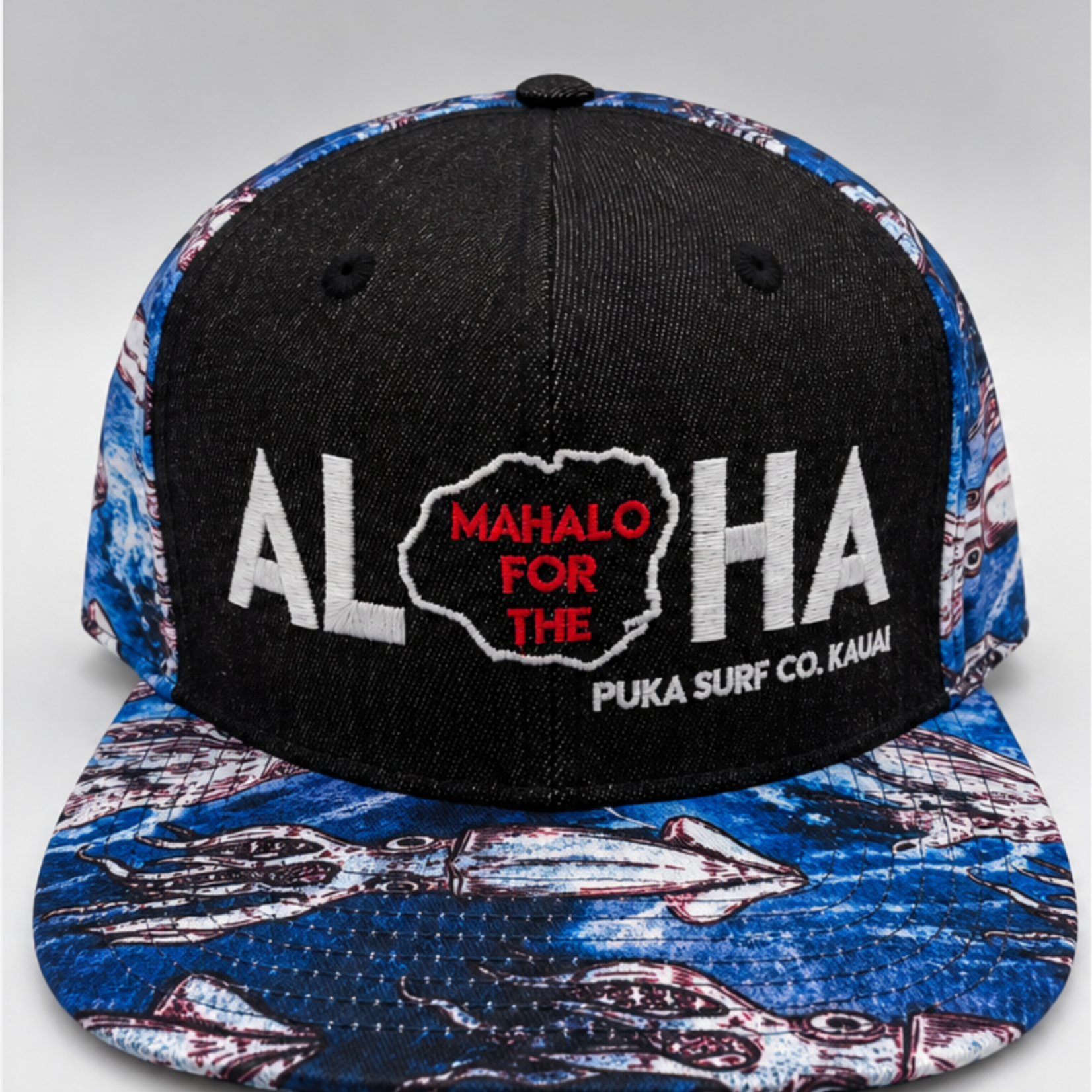 Puka Surf Co. Hawaii Laid Back Ika - Mahalo Aloha Snapback
