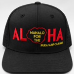 Puka Surf Co. Hawaii Black Waterman - Mahalo Aloha Snapback