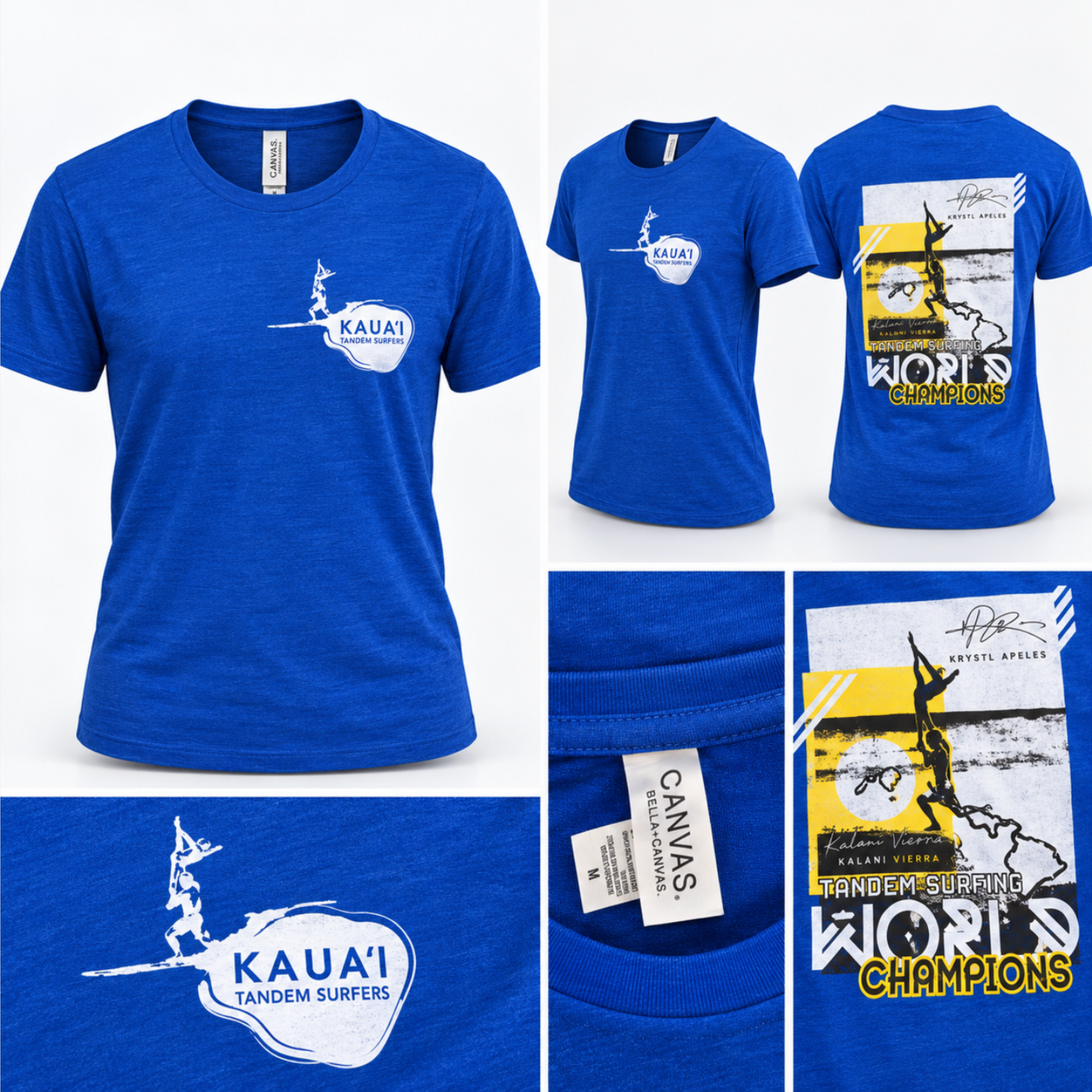 Puka Surf Co. Hawaii Kaua'i Tandem Surfers - Unisex - Ocean Blue