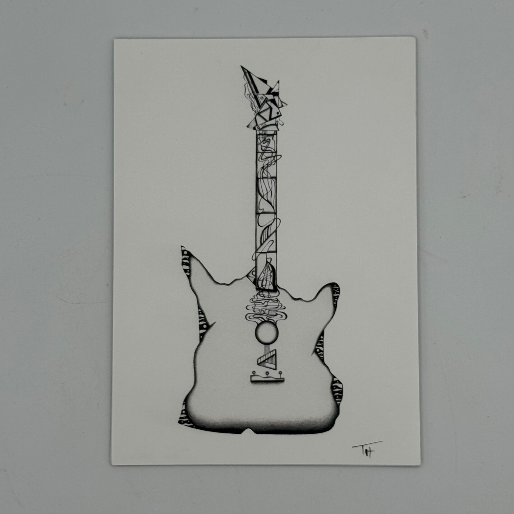 Paper & Thread Guitar Print 5x7
