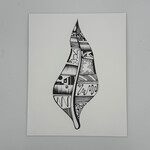Paper & Thread Feather Print 8x10