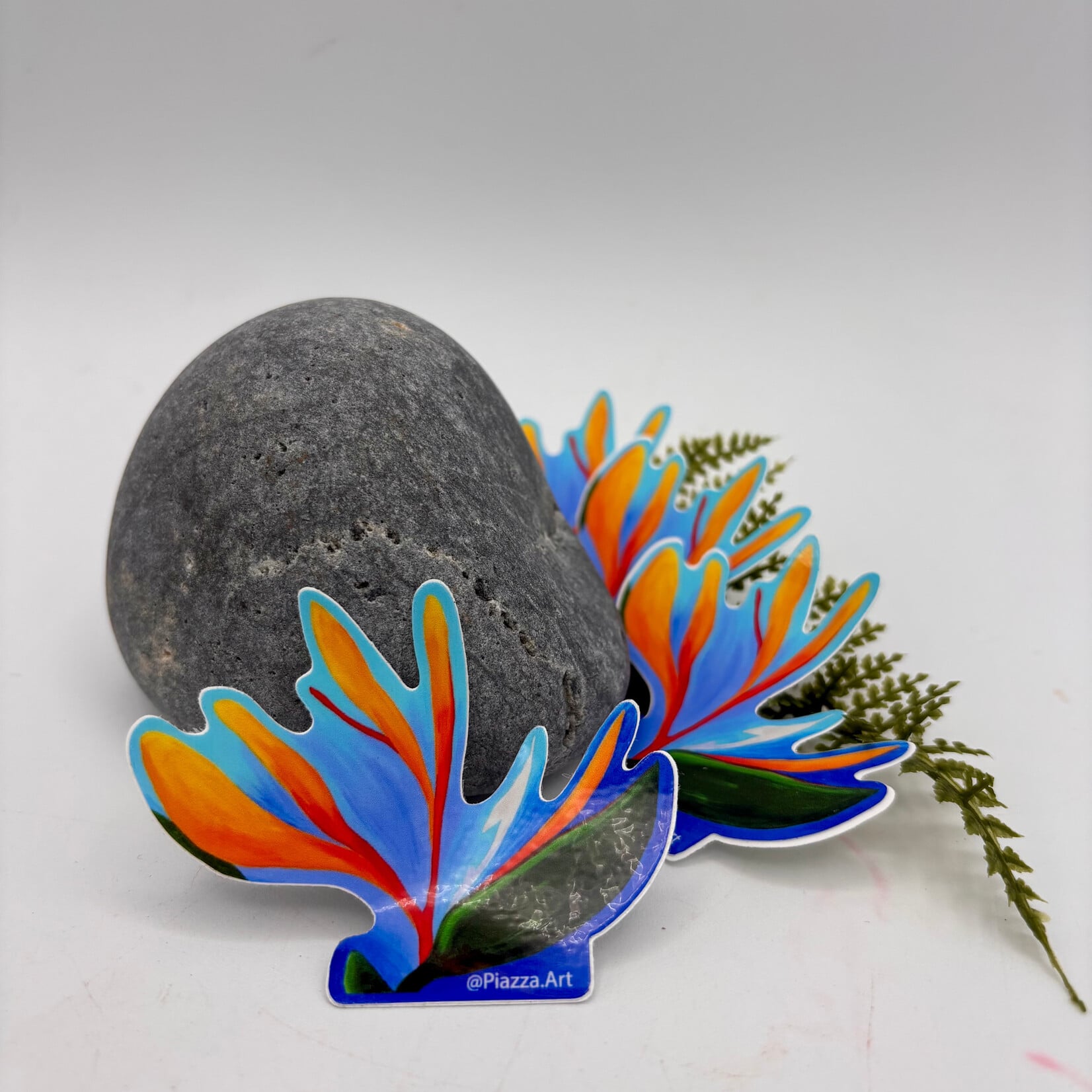 Piazza Art Bird Of Paradise @Piazza.Art Vinyl Sticker 3”