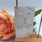 Little McKfarm Herkimer Diamond GP Hoop Earrings
